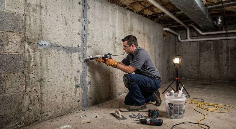 Basement Crack Repair in Boynton Beach, FL
