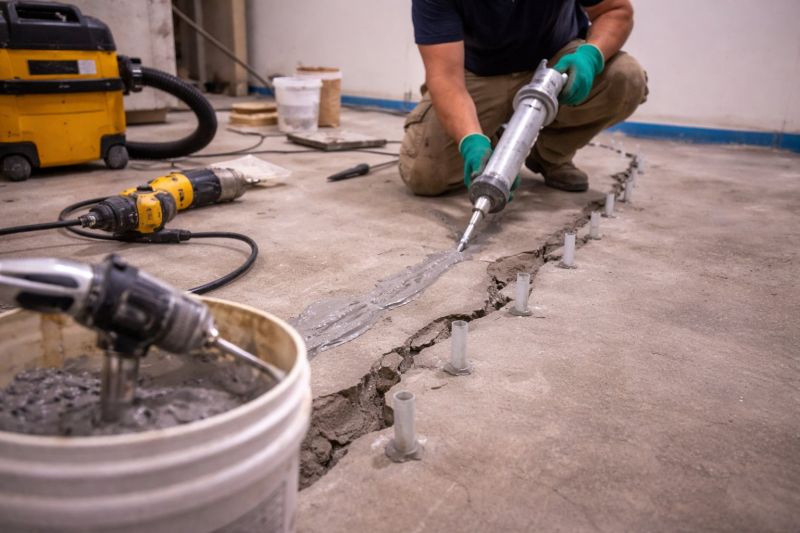 Cracked Basement Floor Repair in Boynton Beach, FL