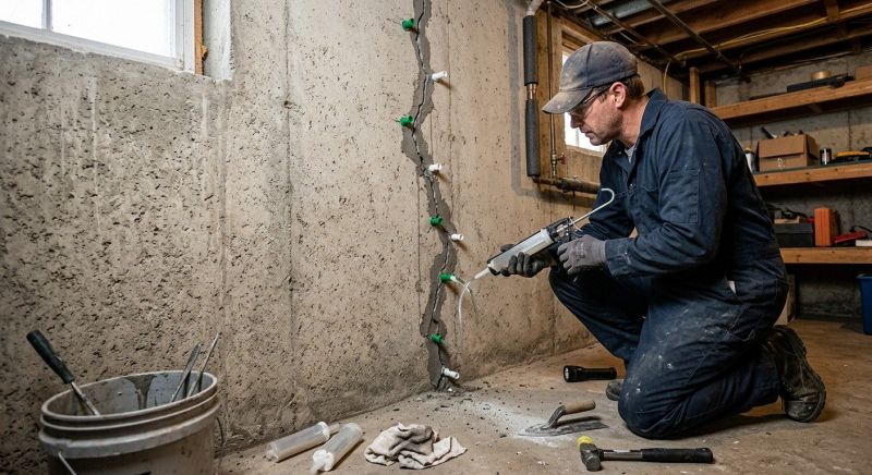 Cracked Basement Floor Repair in Boynton Beach, FL