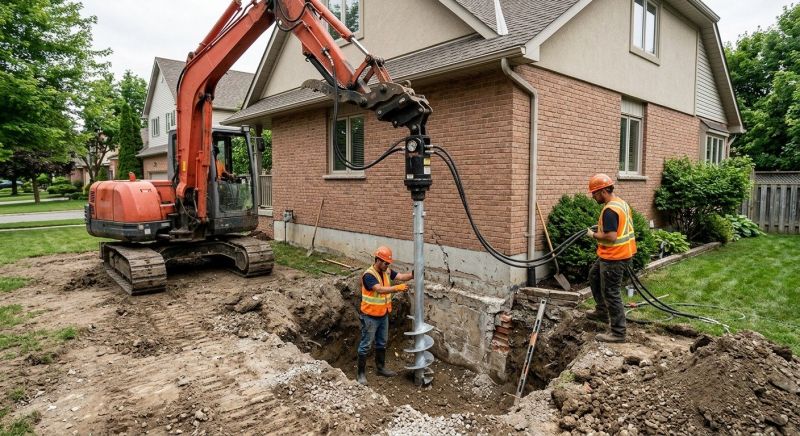 Helical Pile Installation in Boynton Beach, FL
